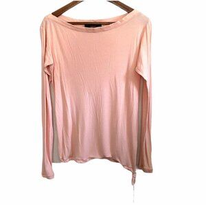 Versus Versace Women's Peach Lightweight Drawstring Long Sleeve Shirt Size 6
